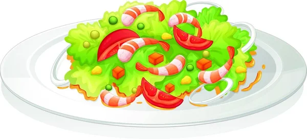 Illustration Salad — Stock Vector