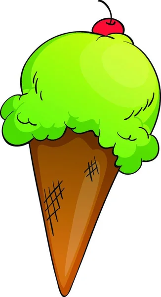 甜食冰淇淋病媒图解 — 图库矢量图片
