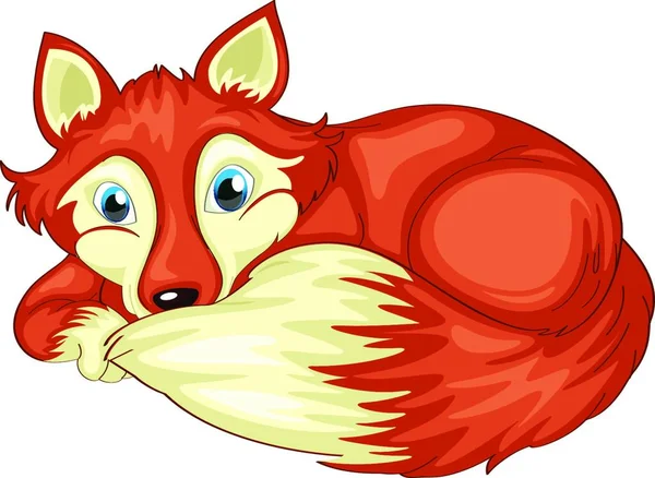 Illustrazione Vettoriale Animale Fox — Vettoriale Stock