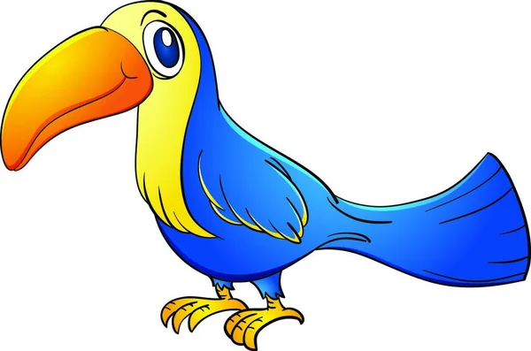 Illustrazione Vettoriale Dell Uccello Del Tucano — Vettoriale Stock