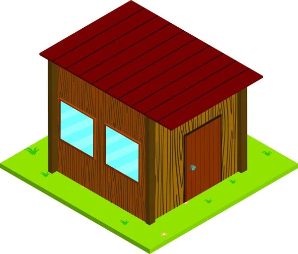 Vektorová Ilustrace Domu — Stockový vektor