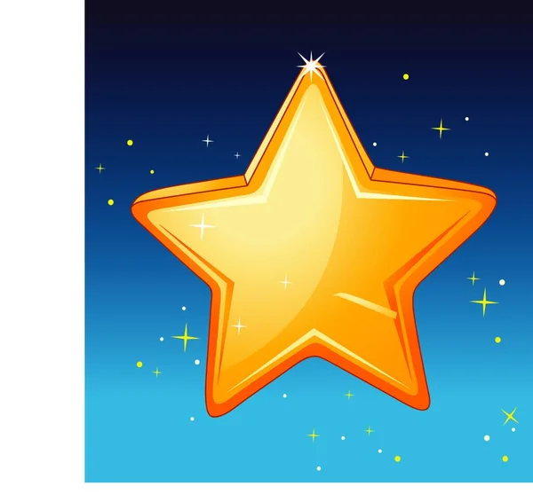 Σύμβολο Αστέρι Εικονίδιο Εικονογράφηση Διάνυσμα — Διανυσματικό Αρχείο