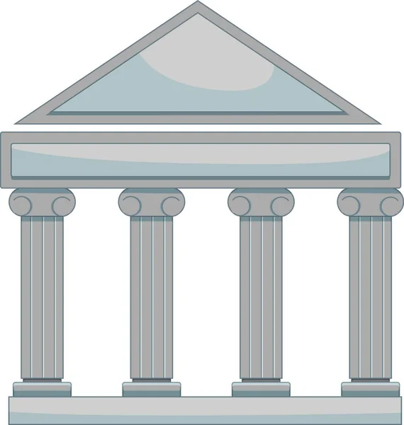 Rechtbank Gebouw Vector Illustratie — Stockvector