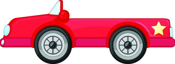 Red Car Vector Illustration — Stock Vector
