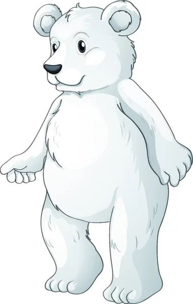 Illustration Polar Bear — Stock Vector