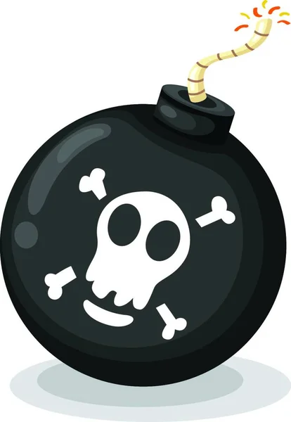 Pirate Bomb Vector Illustration — Stock Vector