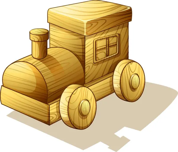 Brinquedo Trem Ícone Ilustração Vetorial — Vetor de Stock