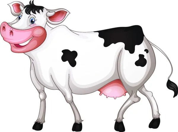 Ilustração Vetor Caráter Vaca — Vetor de Stock