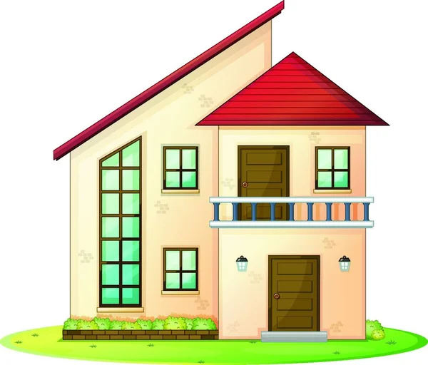House Building Vector Illustration — Stock Vector