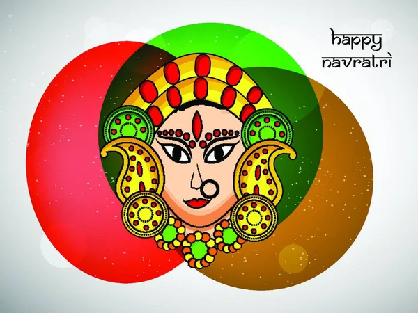 Illusztráció Hindu Fesztivál Navratri Háttér — Stock Vector
