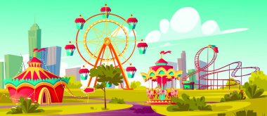 Eğlence parkı, karnaval ya da karikatür festivali