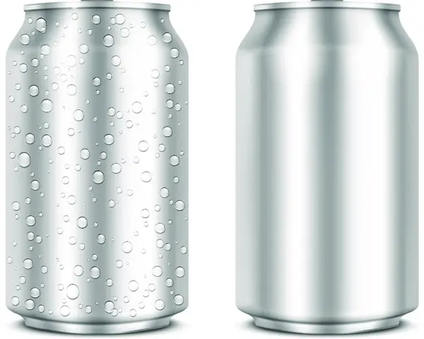 アルミ缶の図面 — ストックベクタ