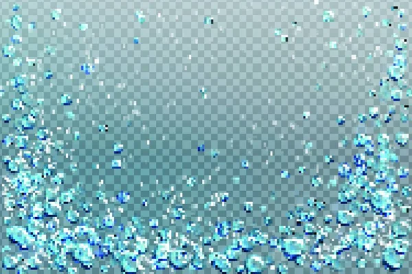 Luftblasen Sprudelndes Wasser Aqua Motion — Stockvektor