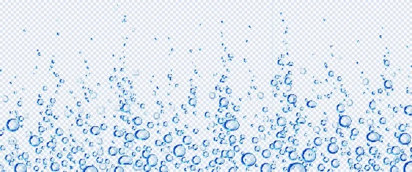 Φυσαλίδες Αέρα Αναβράζον Νερό Fizz Aqua Κίνηση — Διανυσματικό Αρχείο