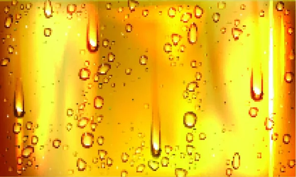 Kondenswasser Oder Biertröpfchen Auf Glas — Stockvektor