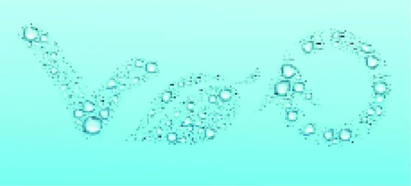 Waterdruppels Vorm Van Eco Symbolen — Stockvector