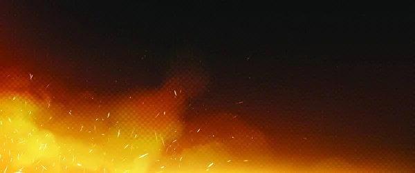 Пылающий Огненный Фон Копирования — стоковый вектор