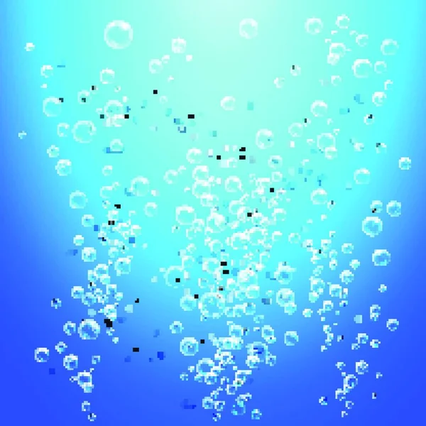 Burbujas Agua Vector Fondo Ilustración — Vector de stock