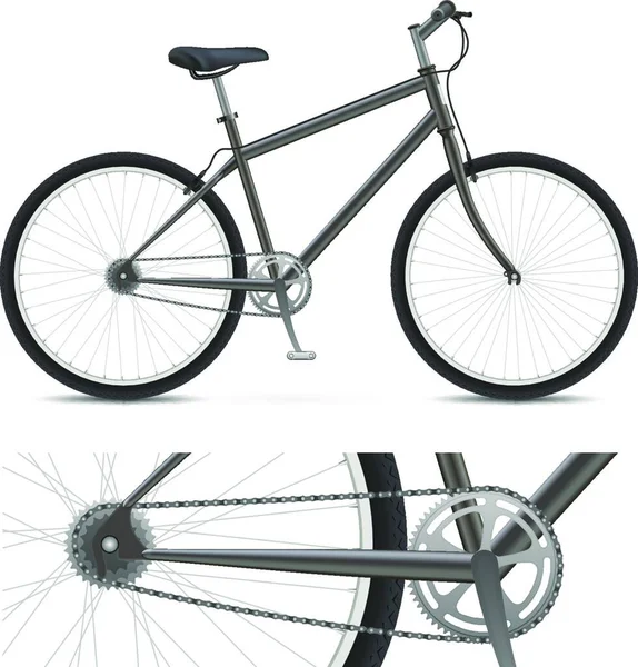 Bicicleta Web Ícone Vetor Ilustração —  Vetores de Stock