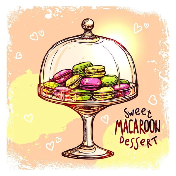 Candy Jar Sketch Vektor Illustration – Stock-vektor