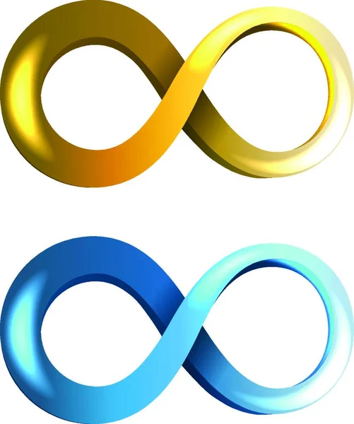 Infinity Icons Vector Illustration — Stock Vector