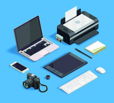 Grafik Tasarım Ayarları, vektör illüstrasyonu