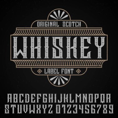 Asıl Whiskey Poster vektör çizimi