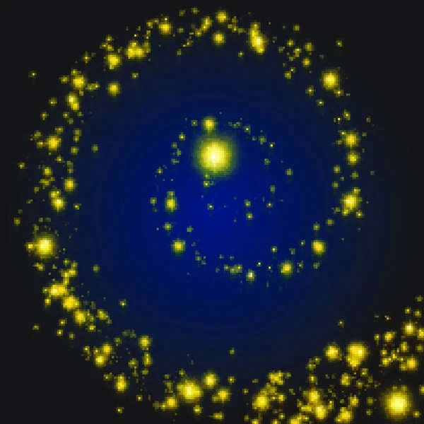 Μαγικά Αστέρια Στροβιλίζονται Διανυσματική Απεικόνιση — Διανυσματικό Αρχείο