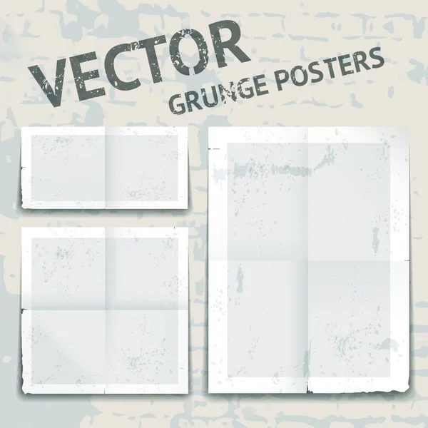 Vector Grunge Posters Graphic Vector Illustration — Stock Vector