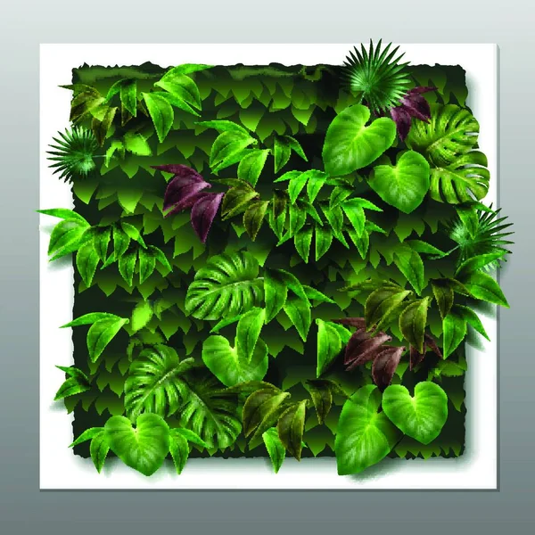 Vector Vertical Garden Grafische Vektorillustration — Stockvektor