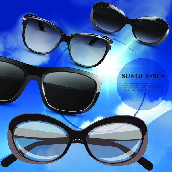 Sunglasses Background Graphic Vector Illustration — Stock Vector