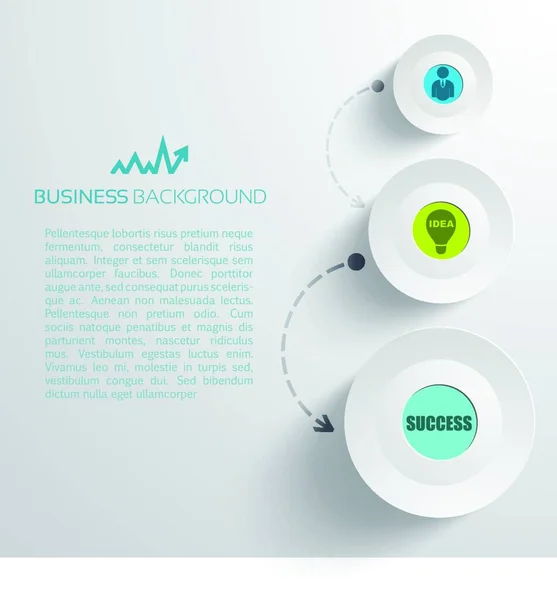 Minimalistic Business Concept Ilustración Vectorial Gráfica — Vector de stock