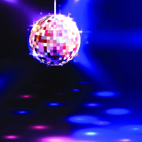 Disco Ball Achtergrond Grafische Vector Illustratie — Stockvector