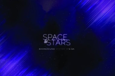 uzay ve yıldızlar arka plan, vektör illüstrasyonu