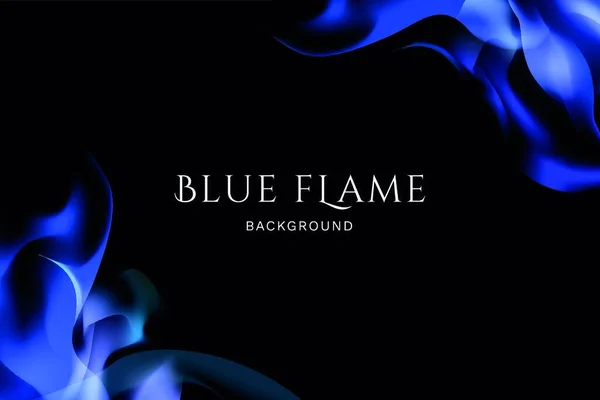 Blue Flame Background Vector Illustration — Stock Vector