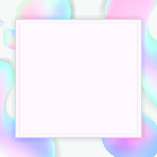 Gradient Pastell Frame Vektor Illustration — Stockvektor