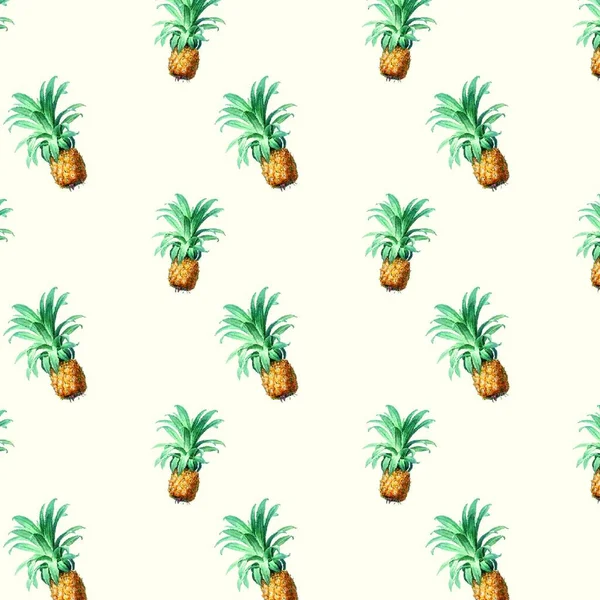 Pineapples Pattern Vector Illustration — Stock Vector
