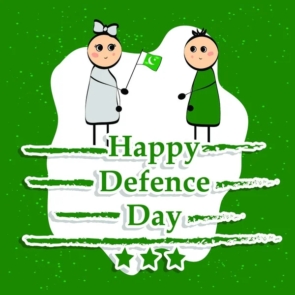 Ilustracja Tła Dzień Obrony Pakistanu — Wektor stockowy