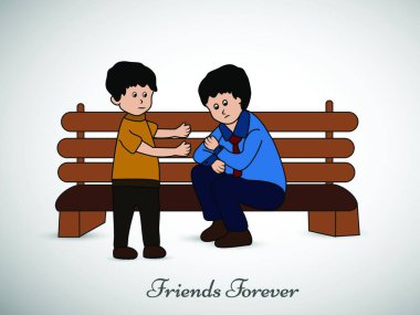 Arkadaşlık Günü arkaplan vektör çizimi