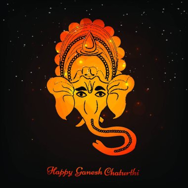 Ganesh Chaturthi, renkli vektör çizimi