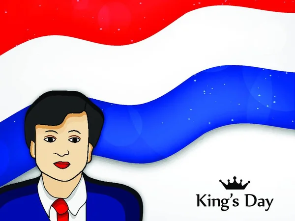 Ilustración Fondo Día Koningsdag — Archivo Imágenes Vectoriales