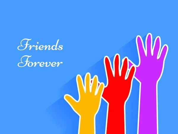 Friendship Day Background Vector Illustration — Stock Vector