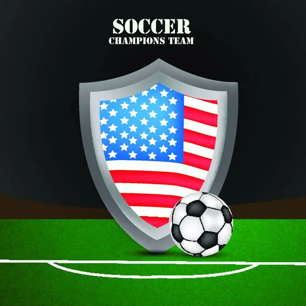 Soccer Illustration Vectorielle Sport — Image vectorielle
