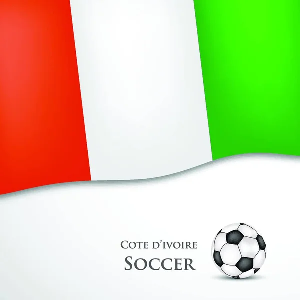 Ποδόσφαιρο Σημαία Διανυσματική Απεικόνιση — Διανυσματικό Αρχείο