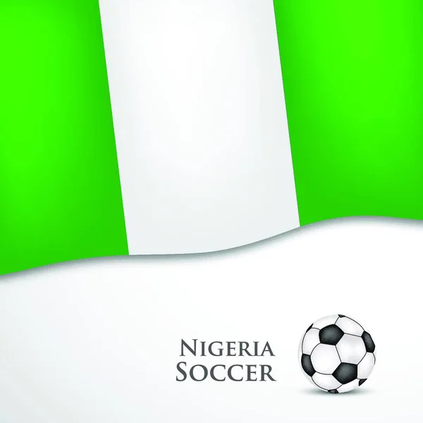 Nigeria Ποδόσφαιρο Διανυσματική Απεικόνιση — Διανυσματικό Αρχείο