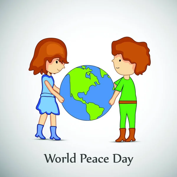 Día Mundial Paz Ilustración Vectorial Colores — Vector de stock