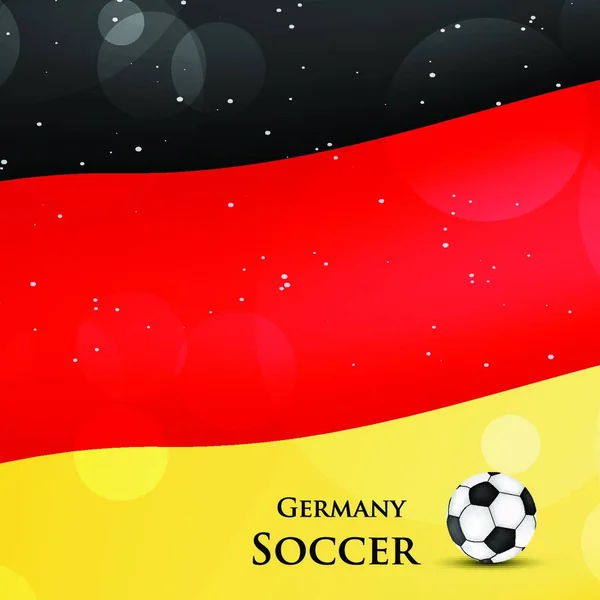 Fotboll Tyskland Vektor Illustration — Stock vektor