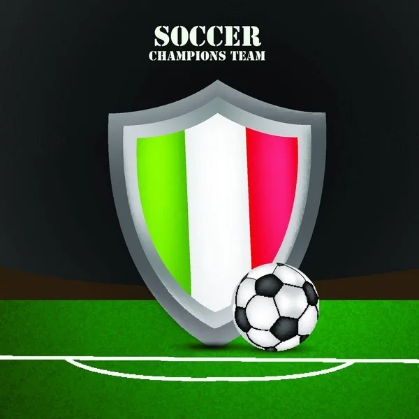 サッカーのロゴのベクトル図 — ストックベクタ