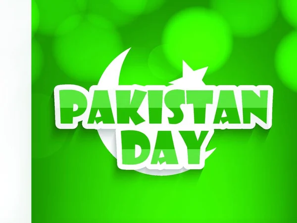 Pakistan Day Illustrazione Vettoriale — Vettoriale Stock