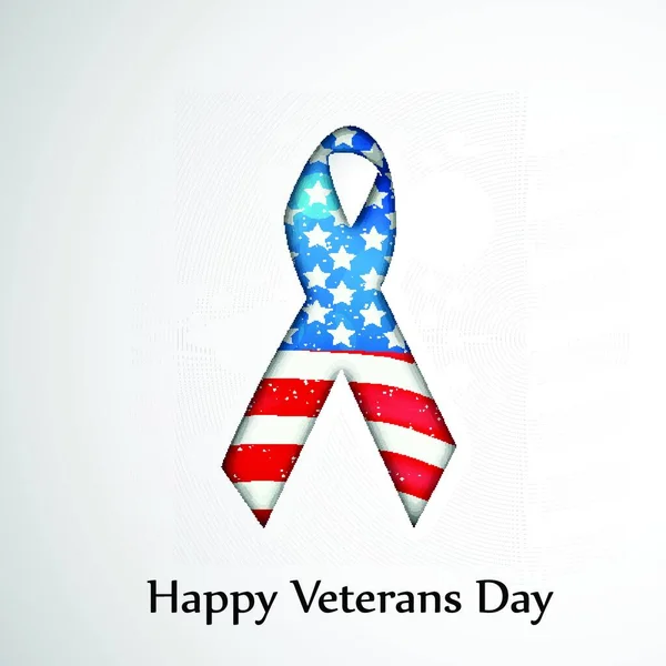 Veterans Day Background Vector Illustration — Stock Vector